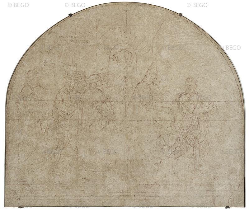 La Cacciata di Giocacchino (sinopia), tabernacolo della Visitazione, Museo Benozzo Gozzoli, Castelfiorentino