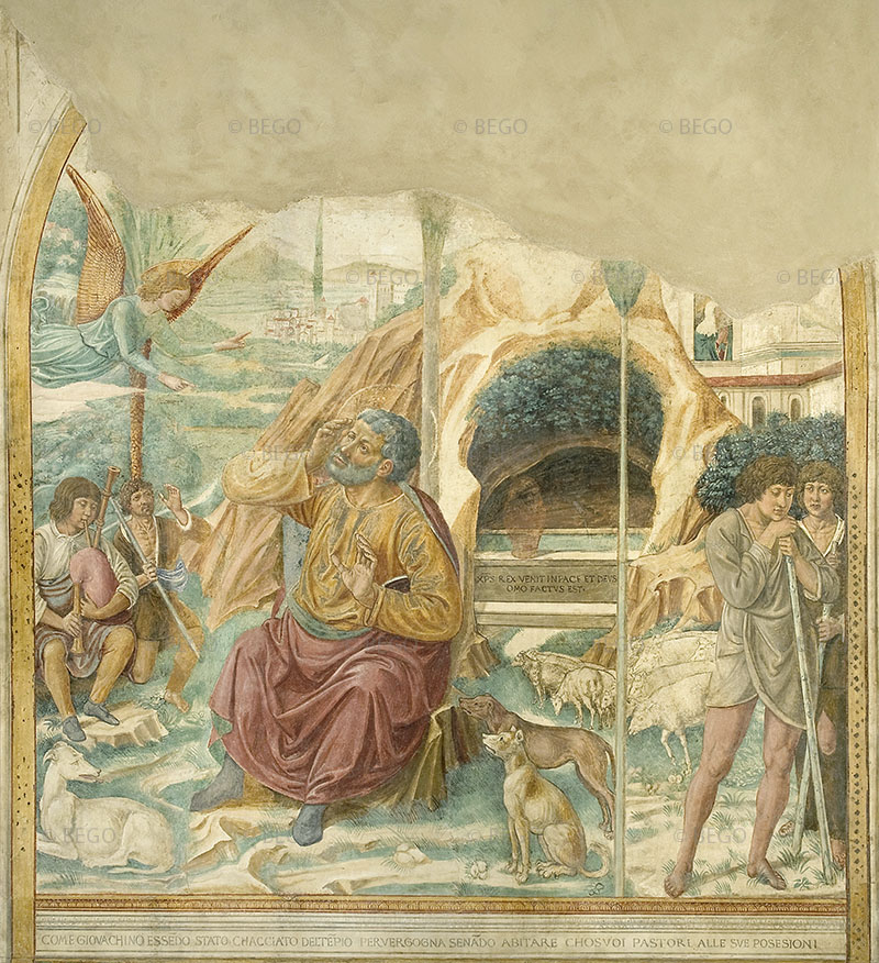 Il Sogno di Gioacchino, tabernacolo della Visitazione, Museo Benozzo Gozzoli, Castelfiorentino