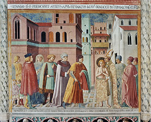 La Rinuncia degli averi, chiesa di San Francesco, Montefalco