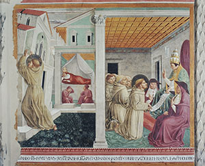 Il Sogno di Innocenzo III e l’Approvazione della regola, chiesa di San Francesco, Montefalco