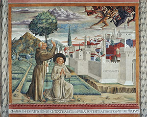 La Cacciata dei Diavoli da Arezzo, chiesa di San Francesco, Montefalco