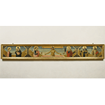 Predella raffigurante il Matrimonio mistico di santa Caterina d'Alessandria, Cristo in pietà, sant'Antonio Abate, san Benedetto