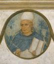 Crocifissione, particolare del tondo con ritratto di san Alberto Magno - - Museo di San Marco, Firenze - © Ministero per i Beni e le Attività Culturali, Soprintendenza speciale per il Patrimonio storico, artistico ed etnoantropologico e per il Polo museale della città di Firenze / Archivio Fotografico Scala - Bagno a Ripoli (FI)