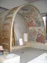 Il tabernacolo della Visitazione smontato per il trasferimento - Dalla Biblioteca di Castelfiorentino al nuovo Museo Benozzo Gozzoli (ottobre 2008)