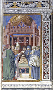 Il Battesimo di Agostino, chiesa di Sant'Agostino, San Gimignano.