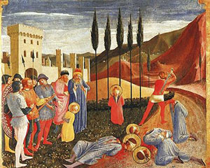 Beato Angelico, Decapitazione dei santi Cosma e Damiano