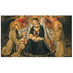 Madonna col Bambino, due angeli reggicortina, i santi Francesco e Bernardino e il donatore
