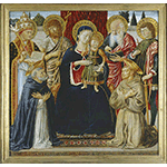 La Vergine in trono col Bambino con i santi Gregorio, Giovanni Battista, Giovanni Evangelista, Giuliano, Domenico e Francesco 