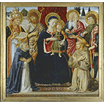 La Vergine in trono col Bambino con i santi Gregorio, Giovanni Battista, Giovanni Evangelista, Giuliano, Domenico e Francesco