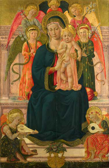 Madonna col Bambino e angeli, National Gallery, London