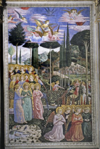 Cappella dei Magi, Angeli in adorazione