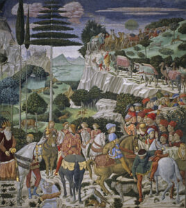 Corteo dei Magi, parete sinistra