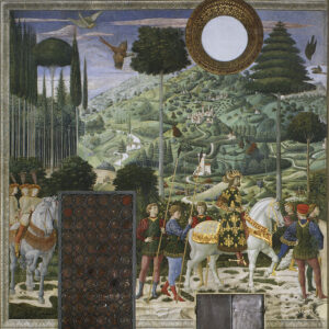 Corteo dei Magi, parete di fondo