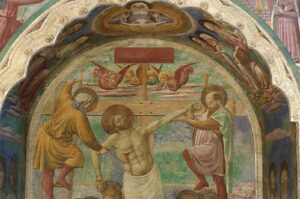 Tabernacolo dei Giustiziati, dettaglio con la Deposizione